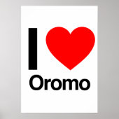 Poster j'aime oromo (Devant)