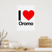 Poster j'aime oromo (Cuisine)