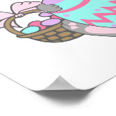 Poster J'Aime Pâques ! Lapin de Pâques (Coin)