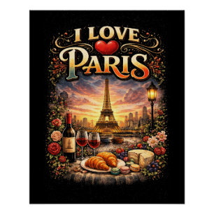 Poster J'aime Paris