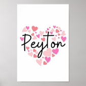Poster J'aime Peyton (Devant)