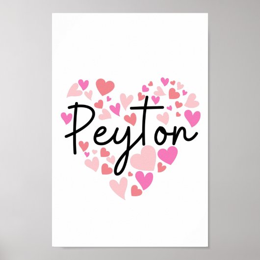 Poster J'aime Peyton (Devant)