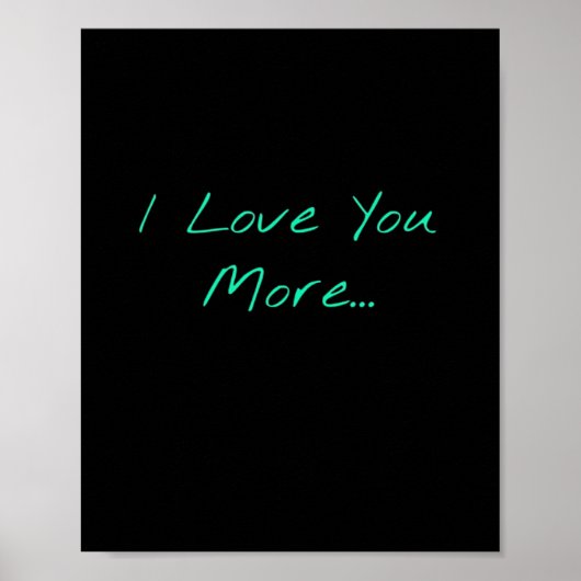 Poster J'aime plus de style manuscrit (Devant)