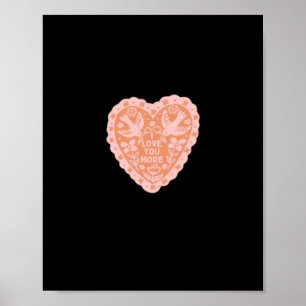 Poster J'aime plus le style graphique de cœur