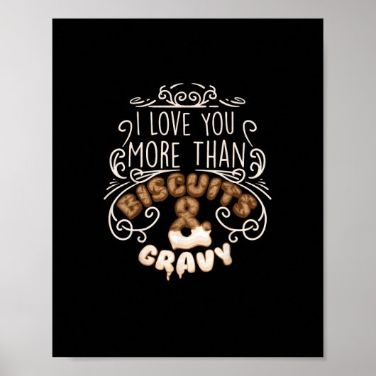 Poster J'aime plus que les biscuits et la sauce drôle de (Devant)