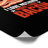 Poster J'aime plus toi que le bacon, drôle de style petit (Coin)