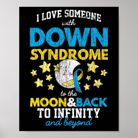 Poster J'Aime Quelqu'Un Avec Le Syndrome De Down Sur La L (Devant)