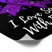 Poster J'Aime Quelqu'Un Avec Lutte Conscience De L'Épilep (Coin)