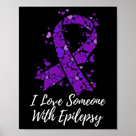 Poster J'Aime Quelqu'Un Avec Lutte Conscience De L'Épilep (Devant)