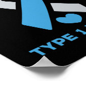 Poster J'Aime Quelqu'Un Avec Un Cadeau De Sensibilisation (Coin)