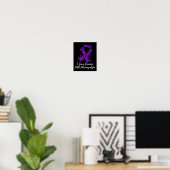 Poster J'Aime Quelqu'Un Avec Une Sensibilisation Fibromya (Bureau à domicile)