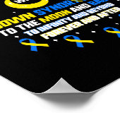 Poster J'Aime Quelqu'Un Qui A Une Sensibilisation Au Synd (Coin)