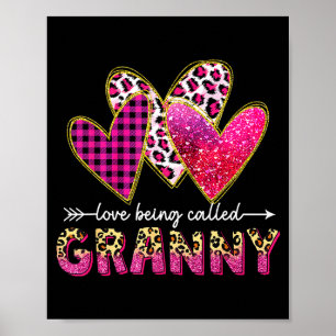 Poster J'aime qu'on m'appelle mamie grand-mère valentine