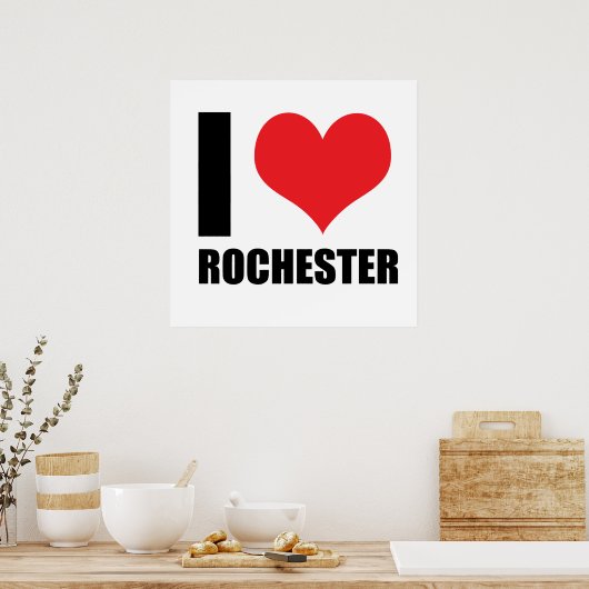 Poster J'aime Rochester (Cuisine)