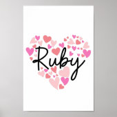 Poster J'aime Ruby (Devant)