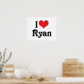 Poster J'aime Ryan (Cuisine)
