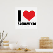 Poster J'aime Sacramento (Cuisine)