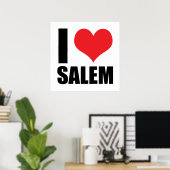Poster J'aime Salem (Bureau à domicile)