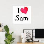 Poster J'aime Sam (Bureau à domicile)