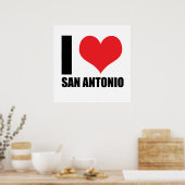 Poster J'aime San Antonio (Cuisine)