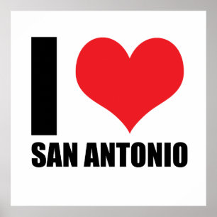 Poster J'aime San Antonio