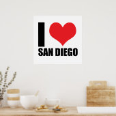 Poster J'aime San Diego (Cuisine)