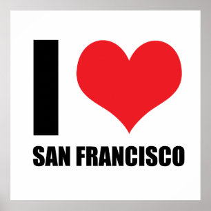 Poster J'aime San Francisco