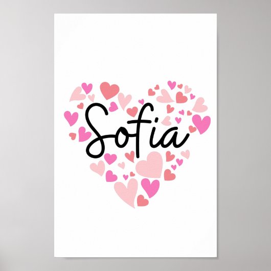 Poster J'aime Sofia (Devant)