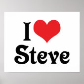 Poster J'aime Steve (Devant)