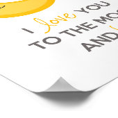 Poster J'aime Toi jusqu'à la Lune et Retour (Déco de cham (Coin)