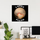 Poster "J'aime toujours Pluto" (Bureau à domicile)