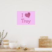 Poster J'aime Troy (Cuisine)