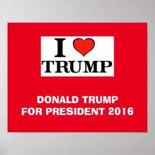 Poster J'aime Trump