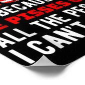 Poster J'Aime Trump Parce Qu'Il Empêche Les Gens Que Je P (Coin)