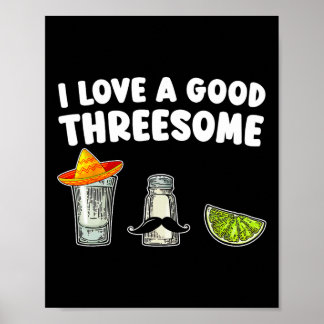 Poster J'Aime Un Bon Théâtre Tequila Cinco De Mayo Tequ