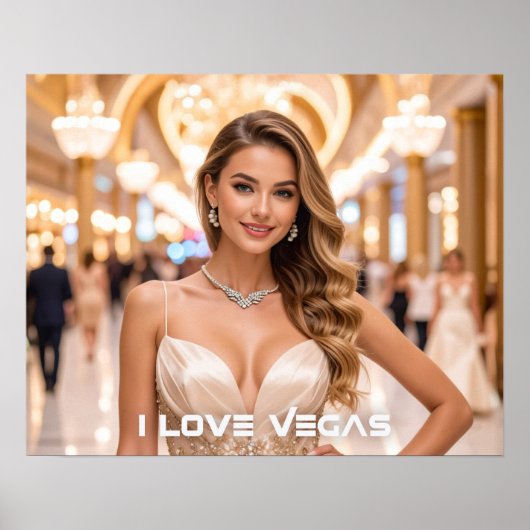 POSTER J'AIME VEGAS (Devant)