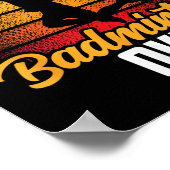 Poster J'Aime Vraiment Badminton Ok Match Team Player (Coin)
