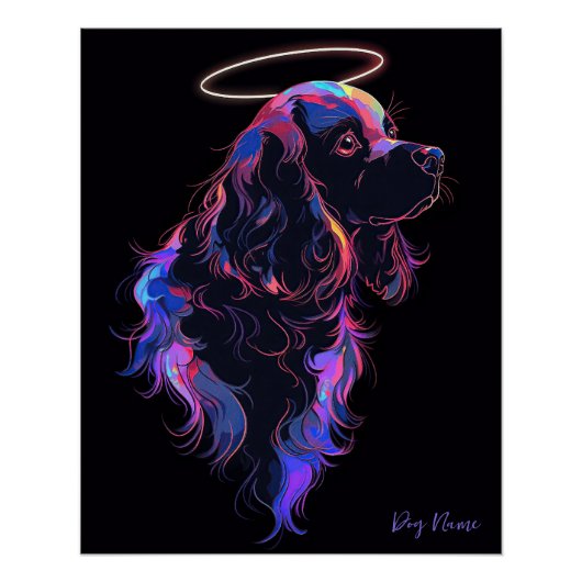 Poster J'Aimerai Toujours Cocker Spaniel Dog 005 (Devant)