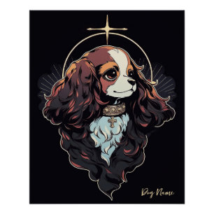 Poster J'Aimerai Toujours Le Roi Cavalier Charles Spaniel