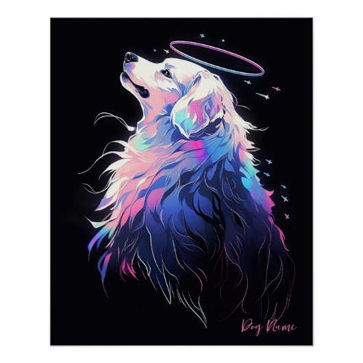 Poster J'Aimerai Toujours Les Grands Pyrénées Chien 001 (Devant)