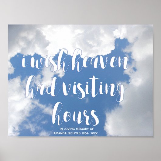 Poster J'aimerais que le ciel ait visité des heures | Cit (Devant)