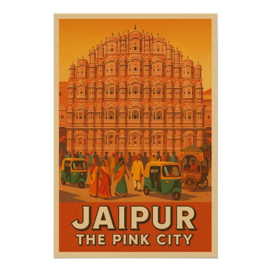 Poster Jaipur - La ville rose (Devant)