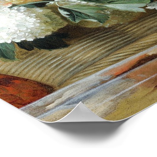 Poster Jakob Bogdani Tulips Peonies et autres Fleurs (Coin)