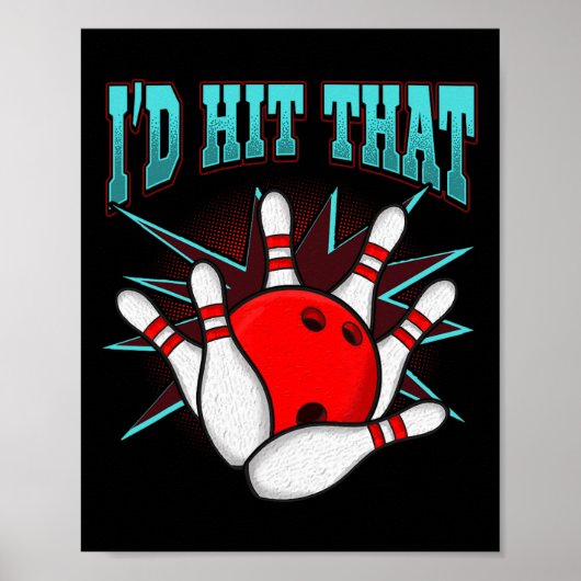 Poster J'allais frapper ce drôle Bowling Bowling League C (Devant)