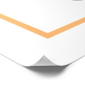 Poster jalon bleu pastel citrouille (Coin)