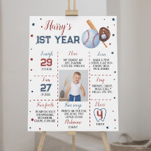 Jalon de baseball - Anniversaire Inscrivez-vous Ba