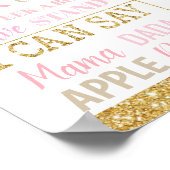 Poster Jalon de naissance pour le premier anniversaire Tw (Coin)