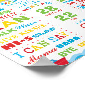 Poster Jalon de naissance Statistiques de naissance pour  (Coin)