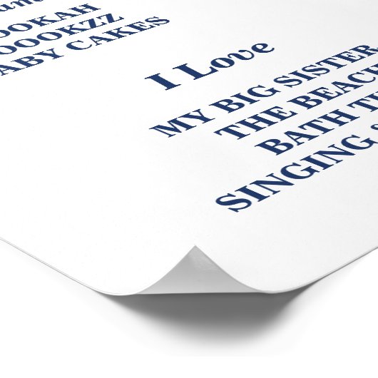 Poster Jalon de premier anniversaire avec nœud papillon N (Coin)