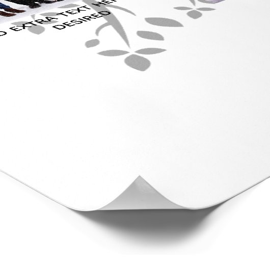 Poster Jalons d'anniversaire PHOTO COLLAGE Family Tree Ca (Coin)